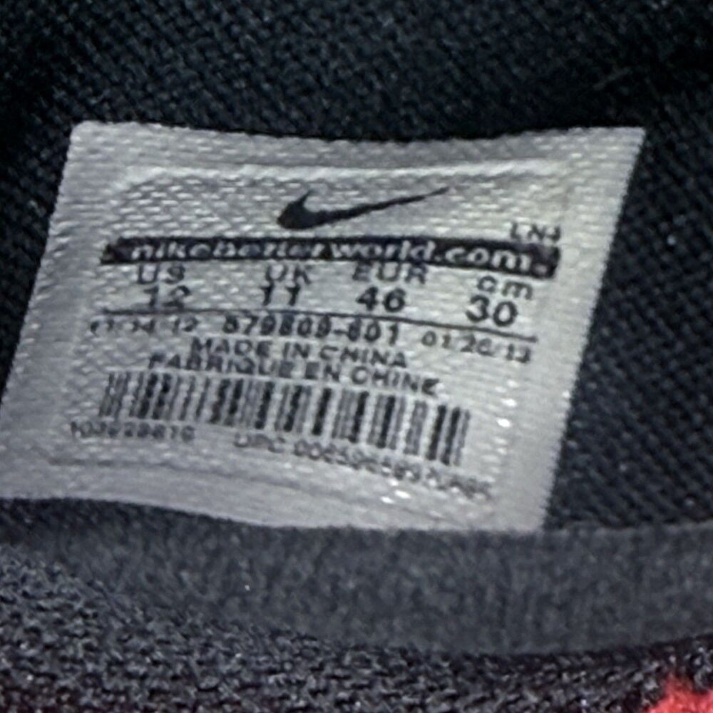 Nike Lunar Fingertrap Black and Red Men’s Size 12 - Picture 8 of 8